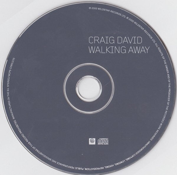 Craig David : Walking Away (CD, Single)