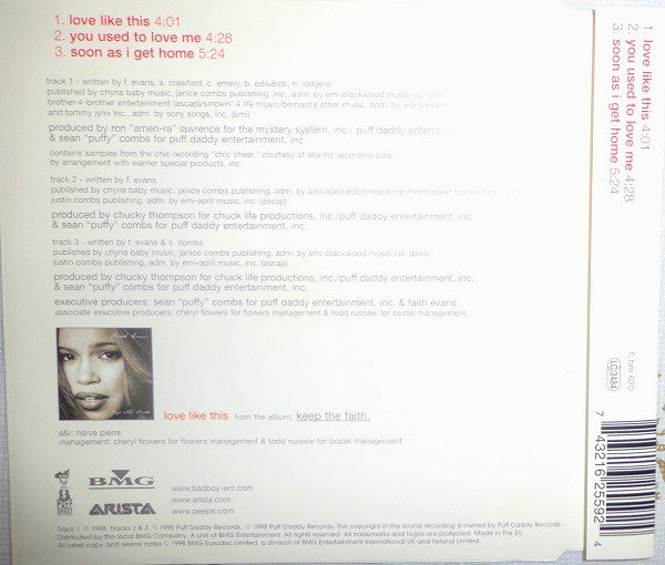 Faith Evans : Love Like This (CD, Single)