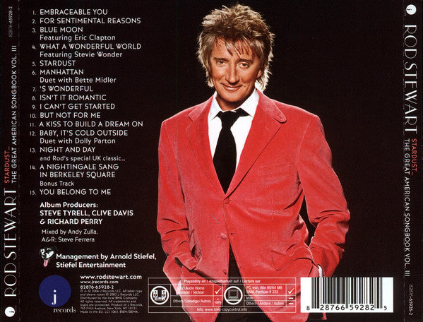 Rod Stewart : Stardust... The Great American Songbook Volume III (CD, Album, Copy Prot., RE, S/Edition)