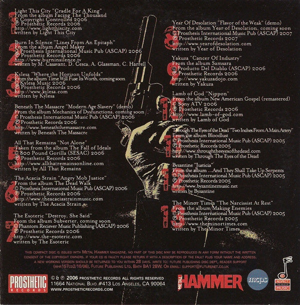 Various : Unseen & Uncut! - Live Performances From The Metal Hammer Golden Gods 2006 / The Prosthetic Records Sampler (DVD + CD, Smplr)