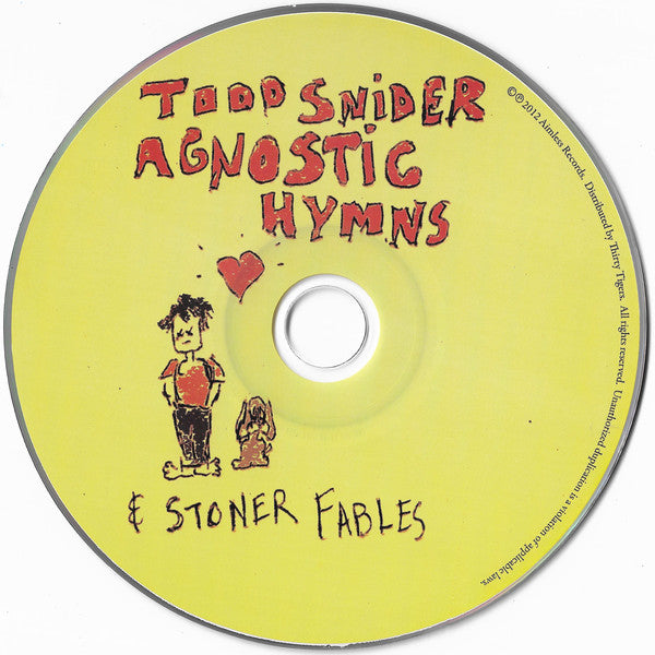 Todd Snider : Agnostic Hymns & Stoner Fables (CD, Album)