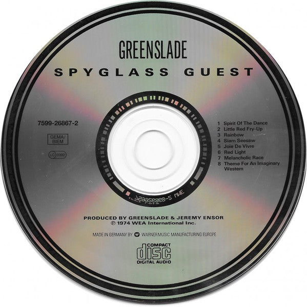 Greenslade : Spyglass Guest (CD, Album, RE)