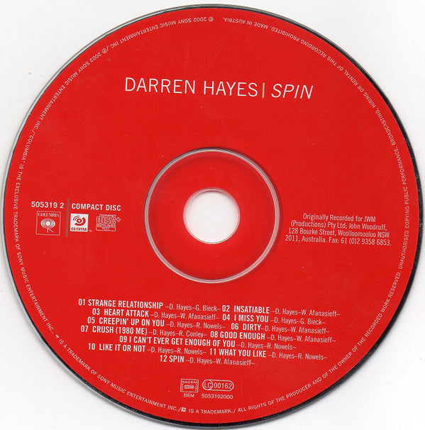 Darren Hayes : Spin (CD, Album, Enh)