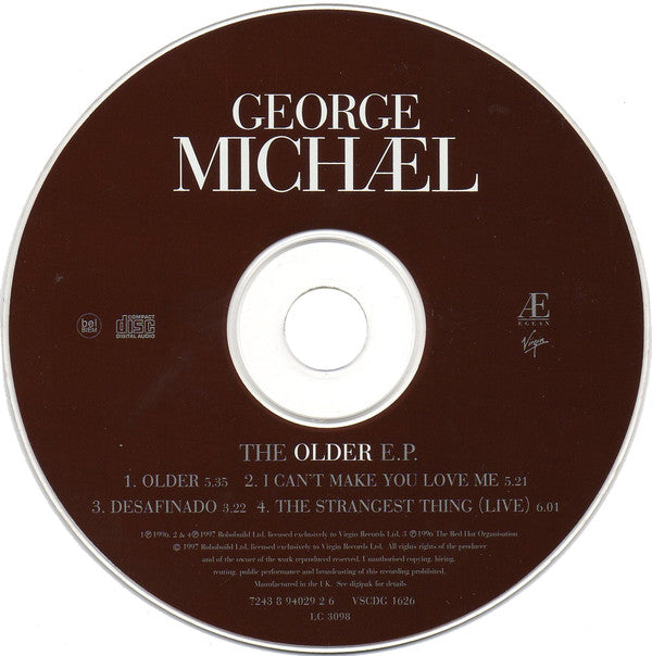 George Michael : The Older E.P. (CD, EP, Dig)