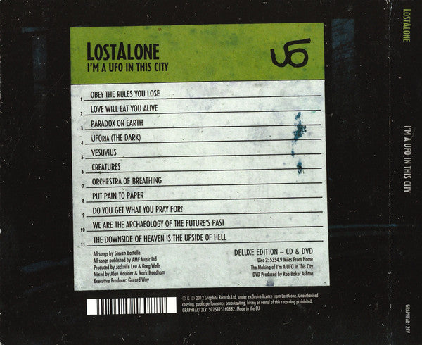 Lostalone : I'm A UFO In This City (CD, Album, Dlx, Dig + DVD)