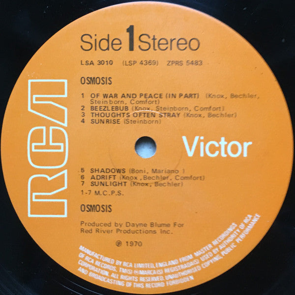 Osmosis (8) : Osmosis (LP, Album)