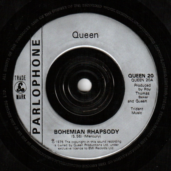 Queen : Bohemian Rhapsody / These Are The Days Of Our Lives (7", Single, Sol)