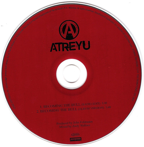 Atreyu : Becoming The Bull (CD, Single, Promo)