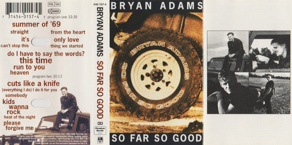 Bryan Adams : So Far So Good (Cass, Comp, Chr)