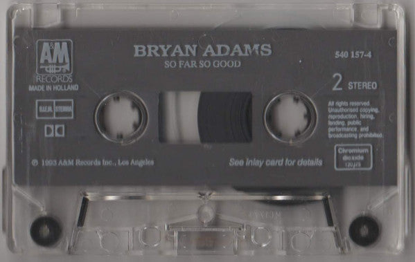 Bryan Adams : So Far So Good (Cass, Comp, Chr)