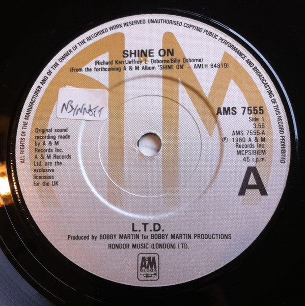 L.T.D. : Shine On (7")