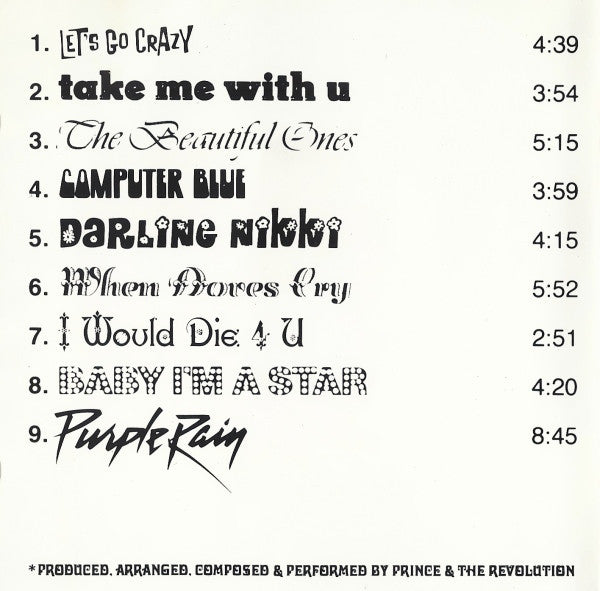 Prince And The Revolution : Purple Rain (CD, Album, RE, RP)