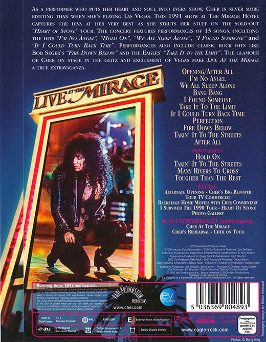 Cher : Extravaganza Live At The Mirage (DVD-V, PAL)