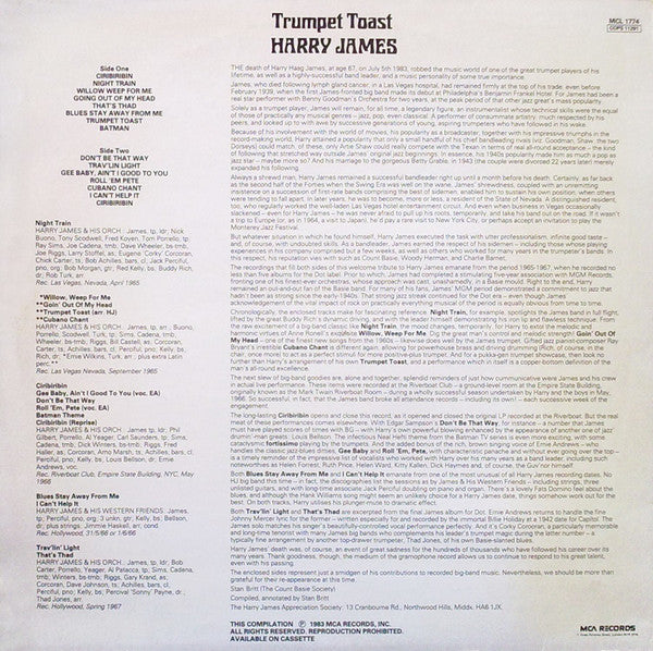 Harry James (2) : Trumpet Toast (LP, Comp)