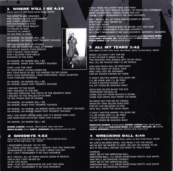 Emmylou Harris : Wrecking Ball (HDCD, Album)