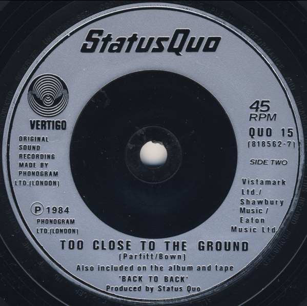 Status Quo : Going Down Town Tonight (New Version) (7", Single)
