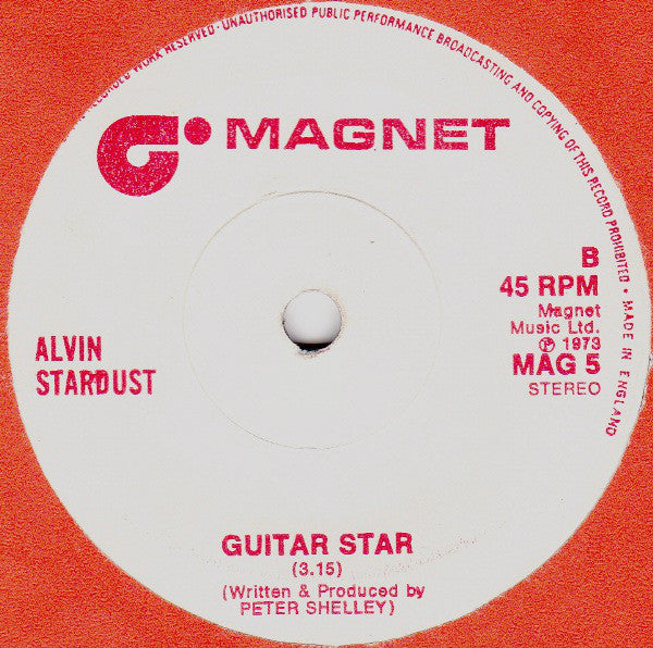 Alvin Stardust : Jealous Mind (7", Single, Sol)