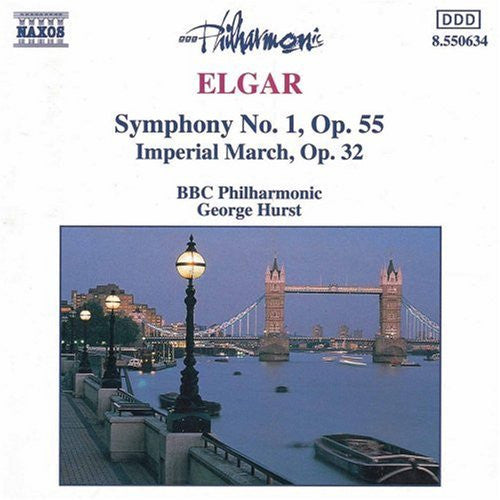 Sir Edward Elgar - BBC Philharmonic, George Hurst : Symphony No. 1, Op. 55 · Imperial March, Op. 32 (CD, Album, RP)