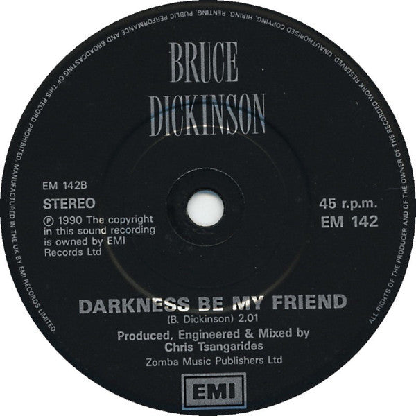 Bruce Dickinson : All The Young Dudes (7", Bla)