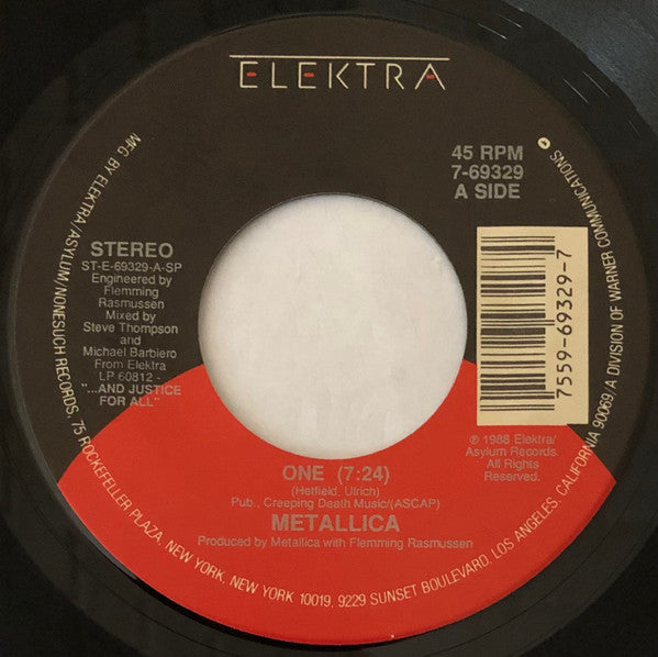 Metallica : One (7", Single)