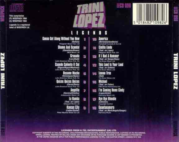 Trini Lopez : Trini Lopez (CD, Comp)