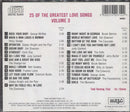 Various : 25 Of The Greatest Love Songs - Volume 3 (CD, Comp)