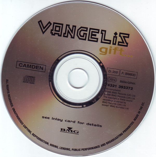 Vangelis : Gift... (CD, Comp)