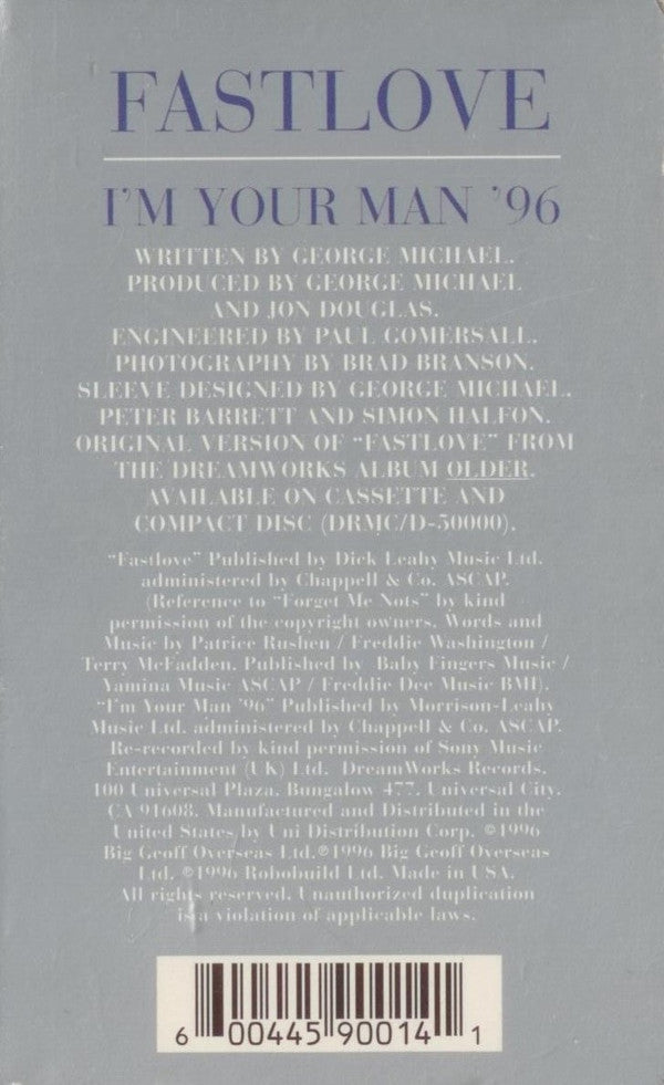 George Michael : Fastlove (Cass, Single)