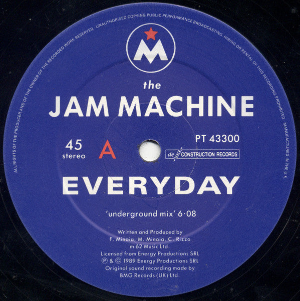 The Jam Machine : Everyday (12")