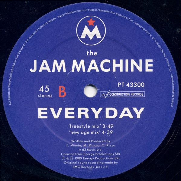 The Jam Machine : Everyday (12")