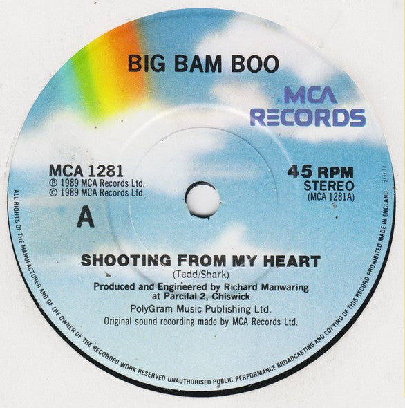 Big Bam Boo : Shooting From My Heart (7", Single, Pap)