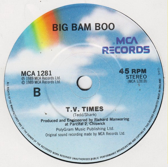 Big Bam Boo : Shooting From My Heart (7", Single, Pap)