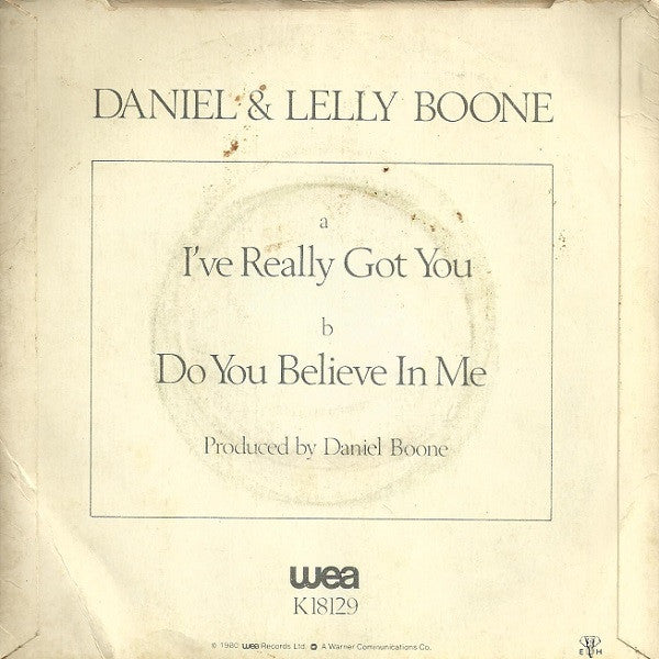 Daniel Boone & Lelly Boone : I've Really Got You (7")