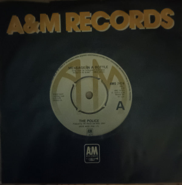 The Police : Message In A Bottle (7", Single, Pus)