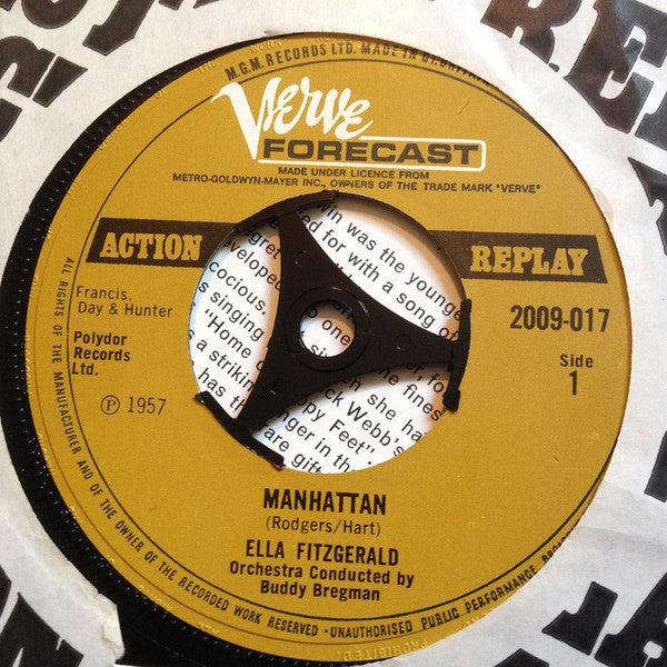 Ella Fitzgerald : Manhattan (7", RE)