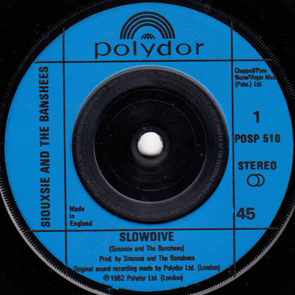 Siouxsie & The Banshees : Slowdive (7", Single, Blu)