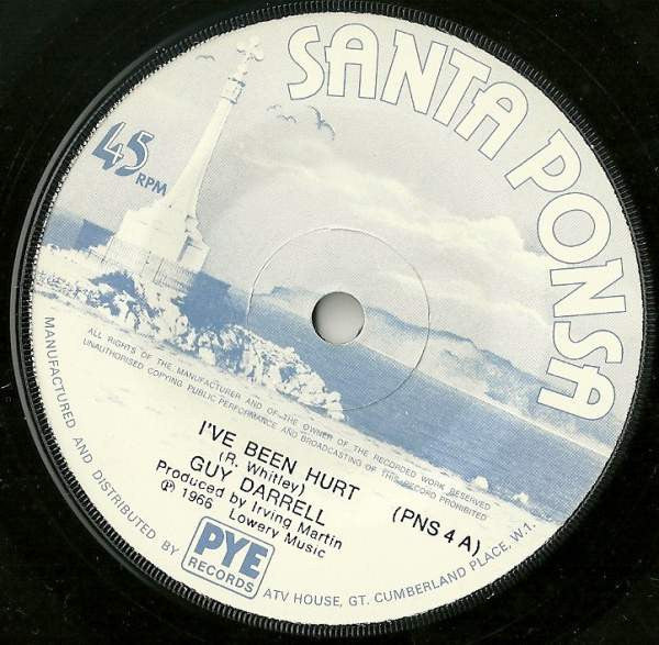 Guy Darrell : I've Been Hurt (7", RE, Sol)