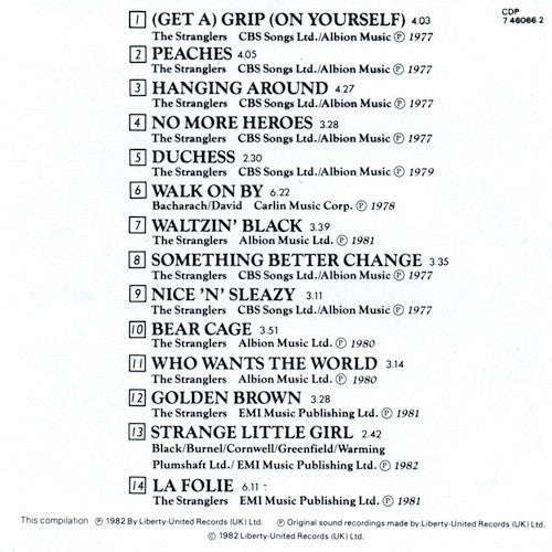 The Stranglers : The Collection 1977 - 1982 (CD, Comp, RP, TAK)