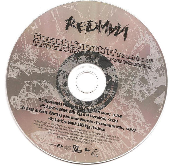 Redman : Smash Sumthin' / Let's Get Dirty (CD, Single, Enh)