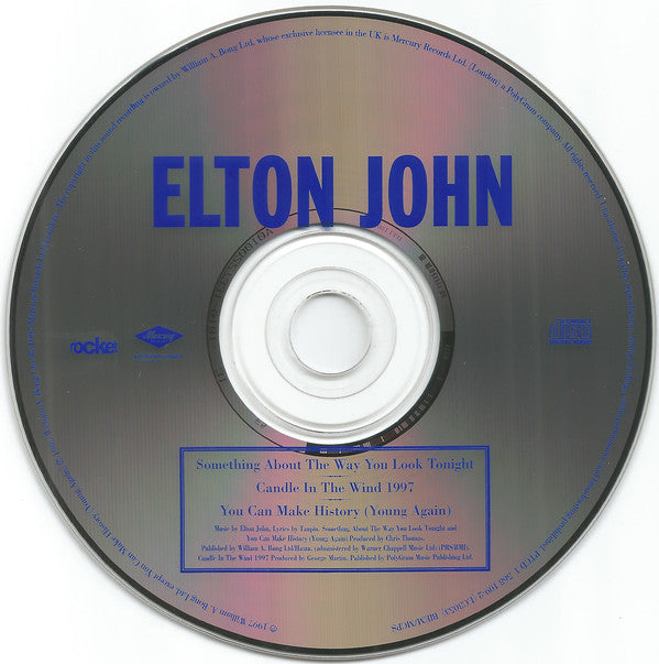 Elton John : Something About The Way You Look Tonight / Candle In The Wind 1997 (CD, Single)