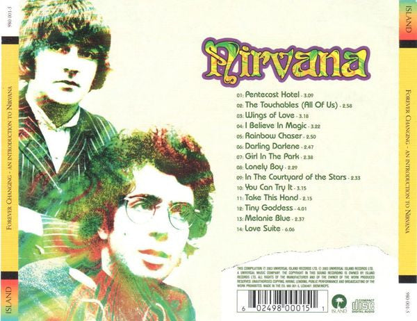 Nirvana (2) : Forever Changing - An Introduction To Nirvana (CD, Comp)