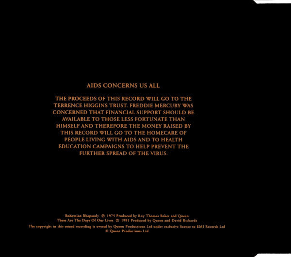 Queen : Bohemian Rhapsody / These Are The Days Of Our Lives (CD, Single)