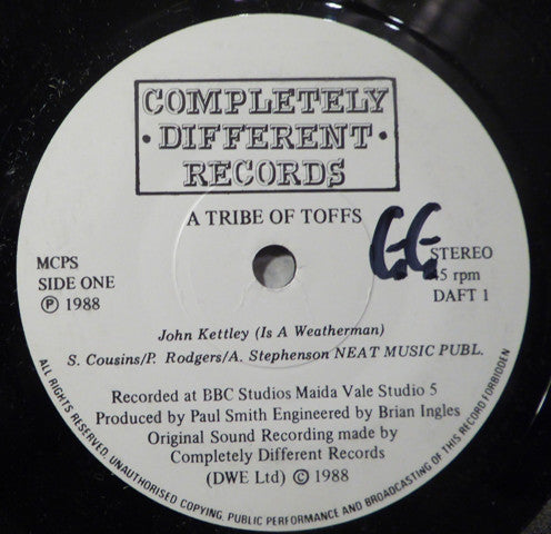 A Tribe Of Toffs : John Kettley (Is A Weatherman) (7", Single, Sol)