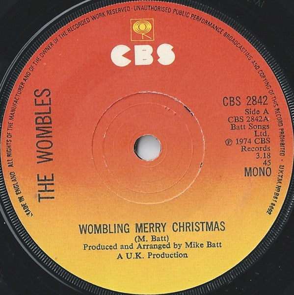 The Wombles : Wombling Merry Christmas (7", Mono, Sol)