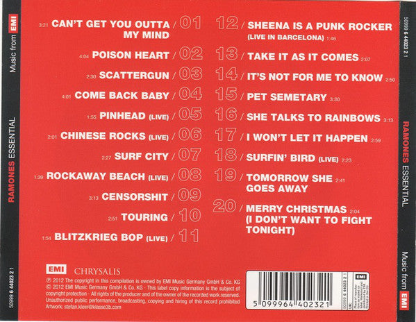 Ramones : Essential (CD, Comp)
