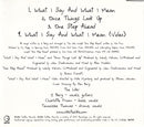 The Like : What I Say And What I Mean (CD, Single, Enh, Sti)