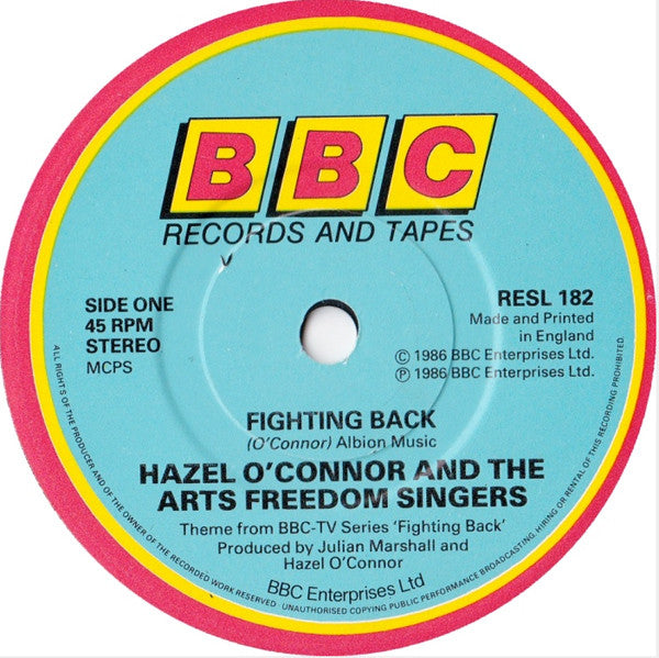 Hazel O'Connor And The Arts Freedom Singers : Fighting Back (7")