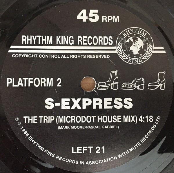 S-Express* : Theme From S-Express / The Trip (Microdot House Mix) (7", Single)