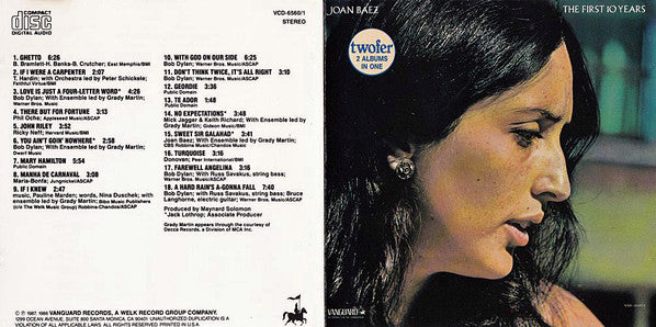 Joan Baez : The First 10 Years (CD, Comp)