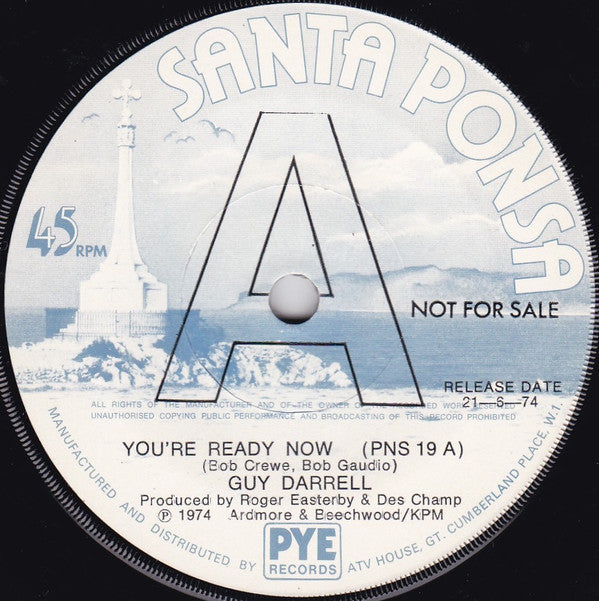 Guy Darrell : You're Ready Now (7", Single, Promo)